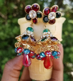Multicolored Chandelier Earrings
