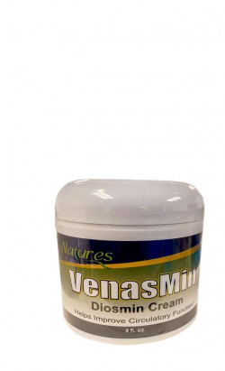 Natures VenasMin Diosmin Cream Helps Improve Circulatory Function 4 Oz