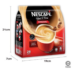 Nescafé 3-in-1 Premix Instant Coffee – Blend & Brew ORIGINAL