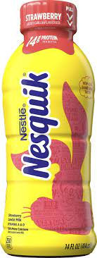 Nesquik Strawberry Lowfat Milk 14 Fl. Oz. Bottle