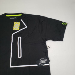 NEW Brooklyn Standard Large L Mens T Shirt Reflective Short Sleeve Black