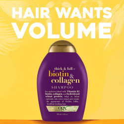 OGX Thick & Full + Biotin & Collagen Conditioner, Salon Size, 25.4 Fl Oz