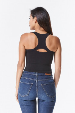 Women's  Racerback Open Back Crop Sports Top