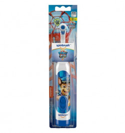 PAW Patrol Kid’s Spinbrush Electric Battery Toothbrush, Soft, 1 Ct, Character May Vary