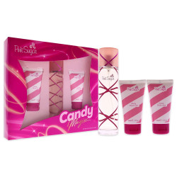 Pink Sugar 3 Piece Gift Set Eau De Toilette 3.4 Oz + Glossy Shower Gel 1.7 Oz + Creamy Body Lotion 1.7 Oz