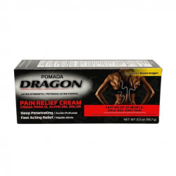 Pomada Dragon. Pain Relief Cream. Fast Acting. Analgesic For Muscles And Joints Associated With Simple Backache, Arthritis, Strains, Bruises, And Sprains. 2 Oz