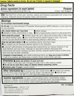 Preferred Max Strength Urinary Pain Relief Phenazopyridine 99.5mg 12ct Tablets