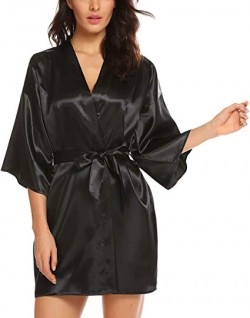 Silky Kimono Bathrobe for Bride | ELOVER