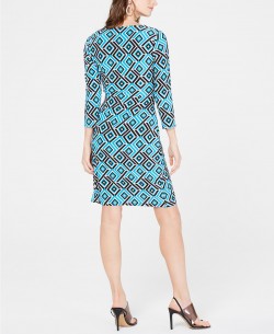 Macy's  Geo-Print Wrap Dress