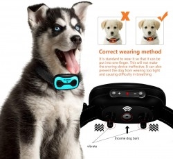 Bark Collar [New Version] Humanely Stops Barking with Sound and Vibration.