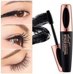 Ladiy 1 Pcs Makeup Long-Lasting Waterproof Volume Eyelash Lengthening Black Mascara