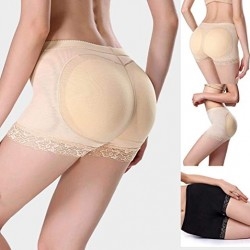 Black Buttocks Pads Short Leggings For Women's