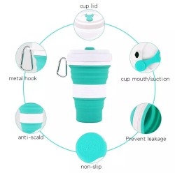 Silicone Reusable Coffee Cup | 550 ML