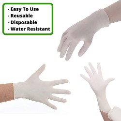 Party Bargains Latex Gloves | Pack of 100