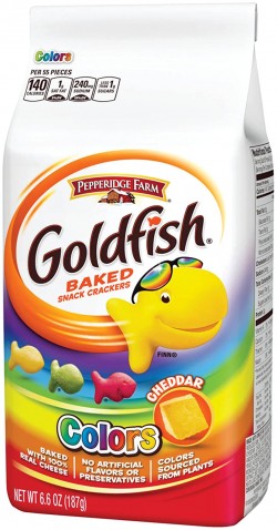 Pepperidge Farm Goldfish Colors Cheddar Crackers | 6.6 Ounce, (Pack of 4)