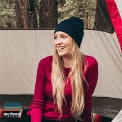 MERIWOOL Beanie Hat for Men n Women Merino Wool Ribbed Cuff Knit Beanie Hat