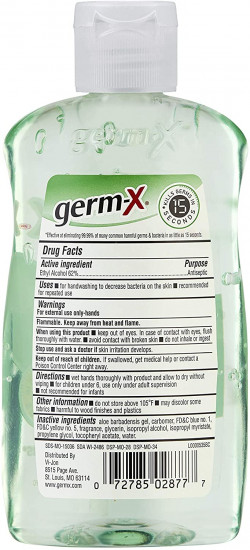 Germ-X Sanitizer, Aloe, 10 Fluid Ounce Bottle