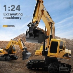 DREAMVAN Crawler Excavator Remote Control Educational Toy with Light