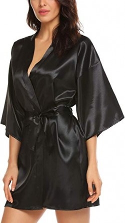 Silky Kimono Bathrobe for Bride | ELOVER