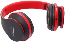 Bluetooth Headphones Over Ear ,Hi-Fi Sterio,Foldable,Wired Mode for iphone/ipad,pc(red)