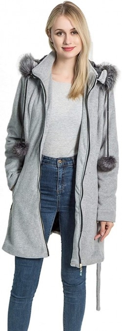 KENGURU COVE Women's Long Overcoat Jacket