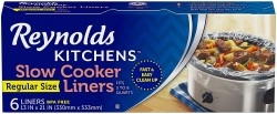 Reynolds Kitchens Premium Slow Cooker Liners - 13 x 21 Inch, 6 Count