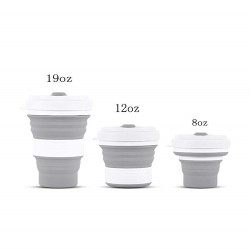 Collapsible reusable coffee cup | Travel Folding