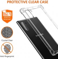 MATONE for Samsung Galaxy Note 10 Case (Crystal Clear,Flexible Soft,Anti-Scratch)