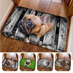 IEnkidu Modern Cute 3D Animal Print Square Shape Non-Slip Home Mat Bathroom Entry Rugs Carpet Mat Puzzle Play Mats