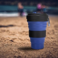 Silicone make travel folding coffee cup