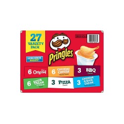 Pringles Snack Stacks Variety Flavored Potato Crisp Chips | 19.5 Oz (27 Cups)