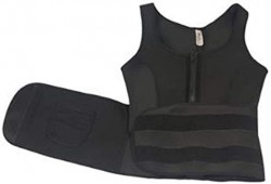 TEXXIS Women Body Shaping Zipper Abdomen Belt | Black