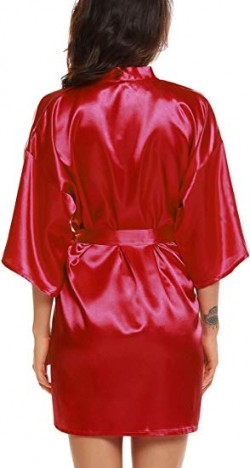 ELOVER Women's Satin Robe