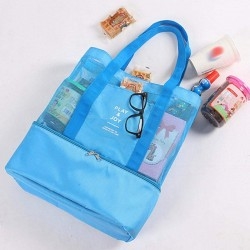 DREAMVAN Double layer Insulated Thermal Lunch Box Shoulder Bag