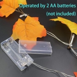 Thanksgiving Decorations Lighted Fall Garland, Thanksgiving Decor Halloween String Lights 8.2 Feet 20 LED, Thanksgiving Gift