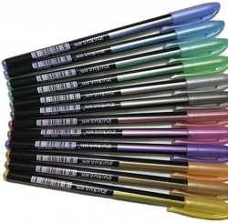 Erholi Child Student Writing Painting Stationery Beautiful Colorful Gel Pen Highlighters（12 PCS）