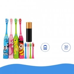 Yirind Kids Cute Cartoon Soft Ultrasonic Electric Toothbrush