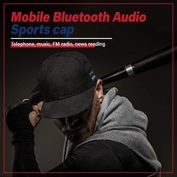 Bluetooth Cap,Wireless Bluetooth Speaker Hat (Black)