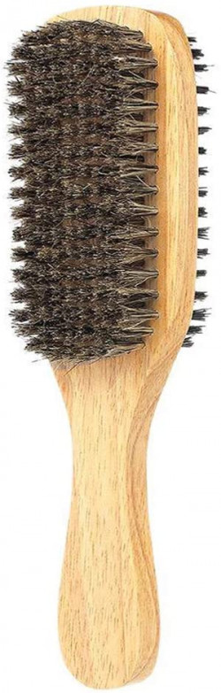 Professional Wood Wave Brush Boar 2-Sided Wolfing Layer Waves Firm Soft Bristles