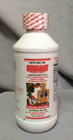 punch antasmalico nutritional supplement mint and vegetable flavor 8 fl oz