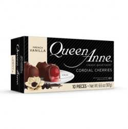 Queen Anne Milk Chocolate French Vanilla Cordial Cherries, 6.6 Oz Box, 10 Pieces