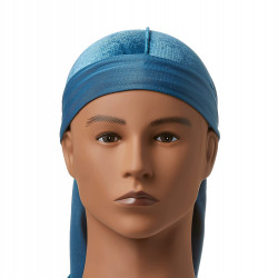 RED by KISS Bow Wow Power Wave - Durag de terciopelo (HDUPPV06 - azul)