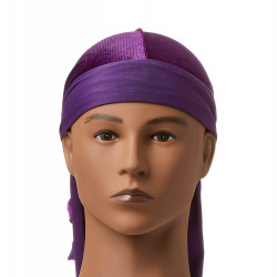 Red by KISS Bow Wow Power Wave - Terciopelo de lujo Durag morado HDUPPV02