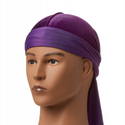 Red by KISS Bow Wow Power Wave - Terciopelo de lujo Durag morado HDUPPV02