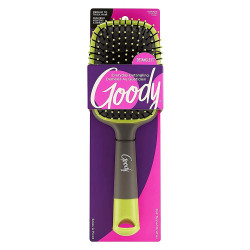 Roll Over Image To Zoom In GOODY Detangle It Paddle Hair Brush, Purple, Grey, Green