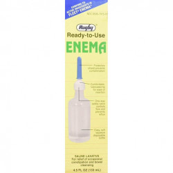 Rugby Ready-to-Use Disposable Enema, 4.5 Oz.