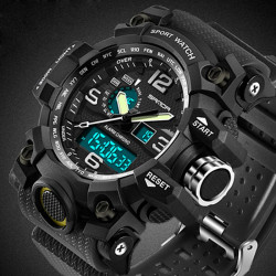 SANDA 742 Military Men's Watches Top Luxury Brand Waterproof Sport Watch Men S Shock Quartz Watches
