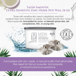 Satin Smooth Zinc Oxide Hair Removal Wax