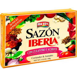Sazon Iberia Jumbo Pack With Coriander And Achiote 6.34 Oz 36 Packs