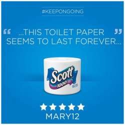 Scott 1000 Toilet Paper, 40 Rolls, 40,000 Sheets